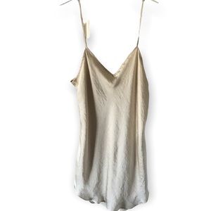 gap satin off white camisole